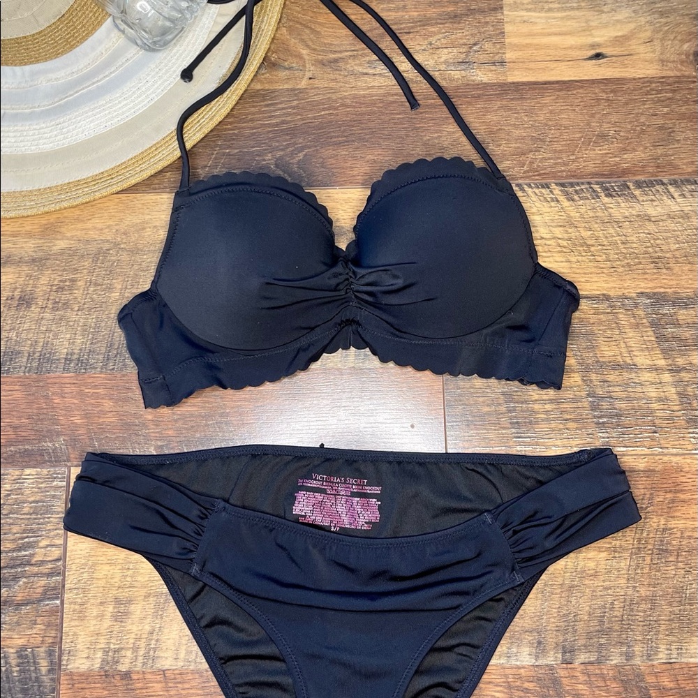 Victoria's Secret classic black 2 pc.- Size S
